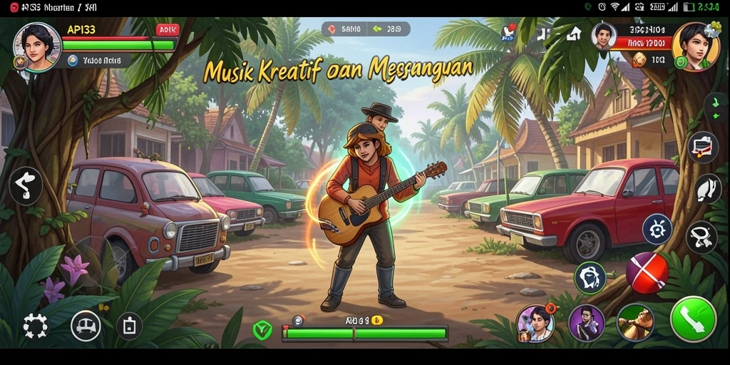 Tampilan gameplay API33 yang penuh warna dan interaktif.