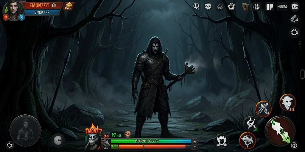 Gameplay menegangkan dari EMON777 dalam suasana horror.