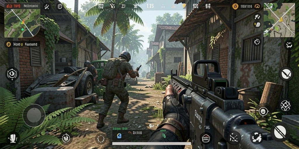 Tampilan menegangkan dari gameplay F32 yang seru dan dinamis.