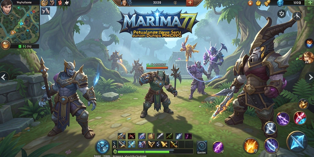 Gameplay seru di dunia fantasi MMORPG MARIMA77.