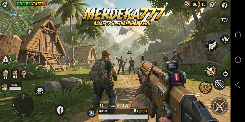 Tampilan gameplay TPS yang mendebarkan di MERDEKA777.