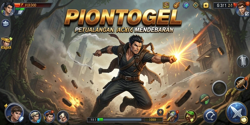 Tangkapan layar dari gameplay seru PIONTOGEL di arena pertempuran.