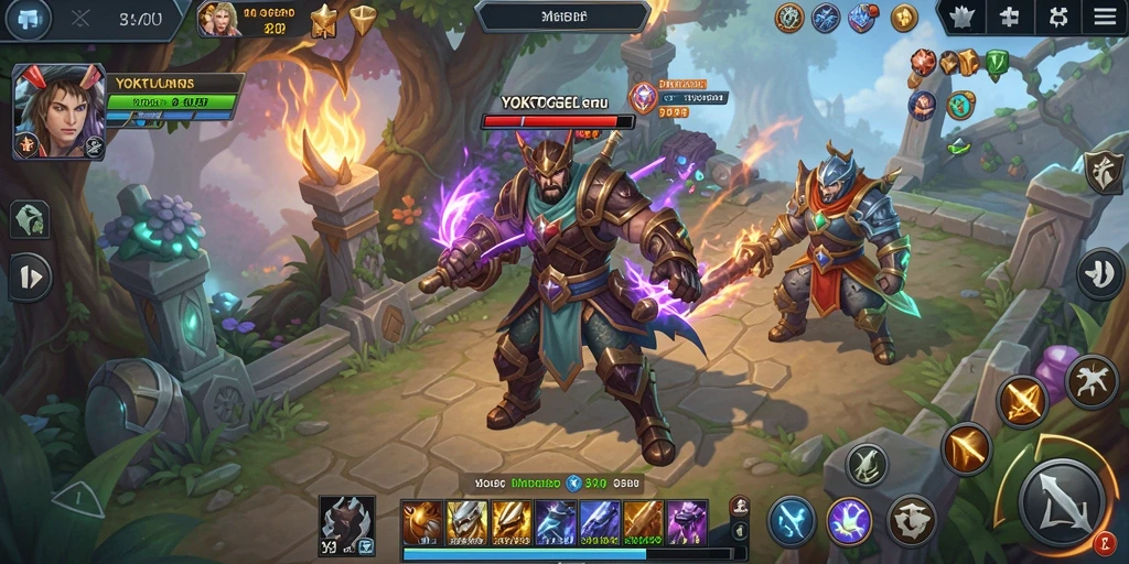 Screenshot utama YOKTOGEL menampilkan aksi pertarungan dalam dunia MMORPG.